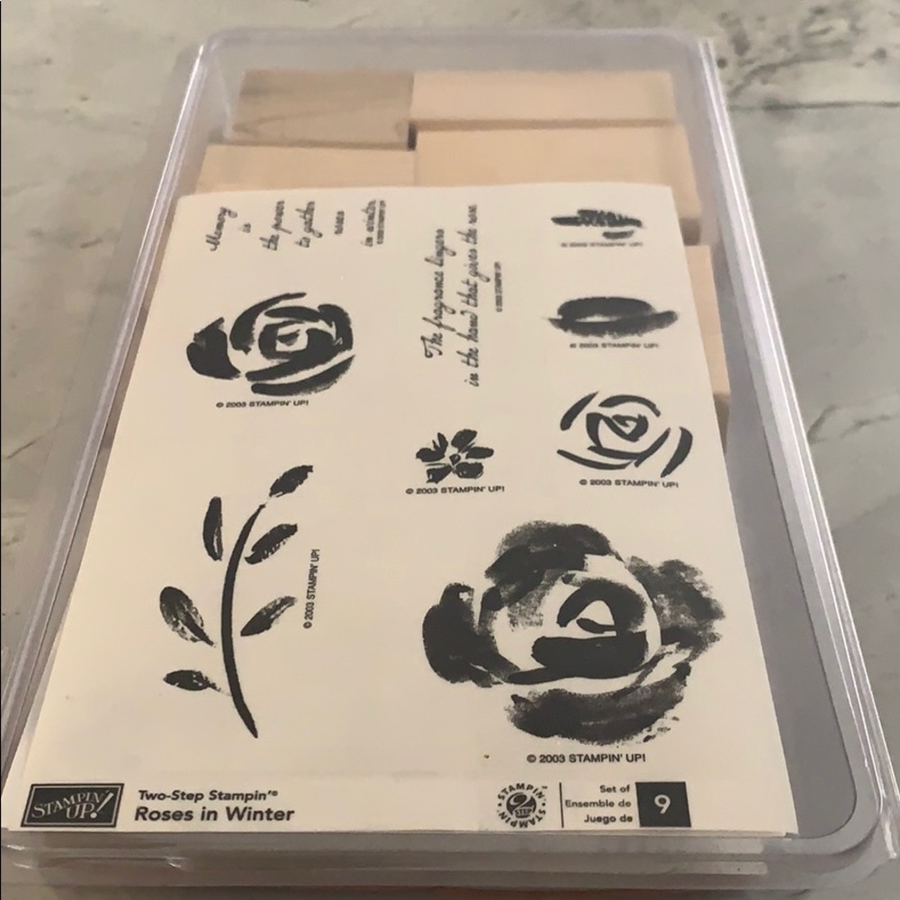 STAMPIN UP! Roses in Winter